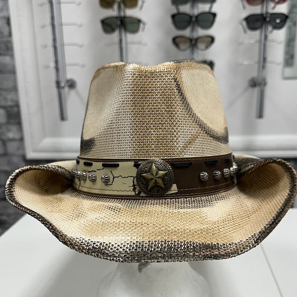 Peter Grimm Tan Western Hat with Star Concho